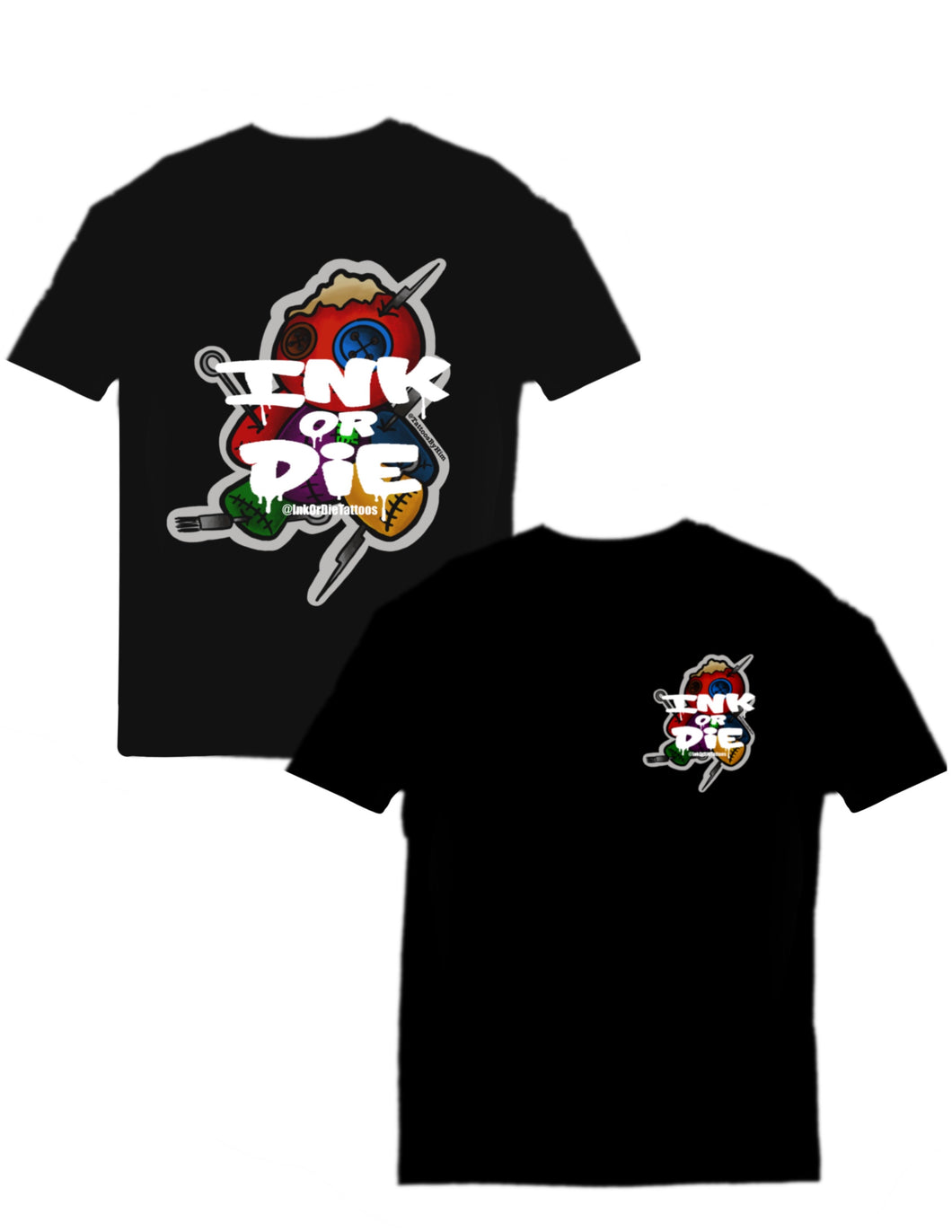 Short sleeve Ink Or Die doll tee